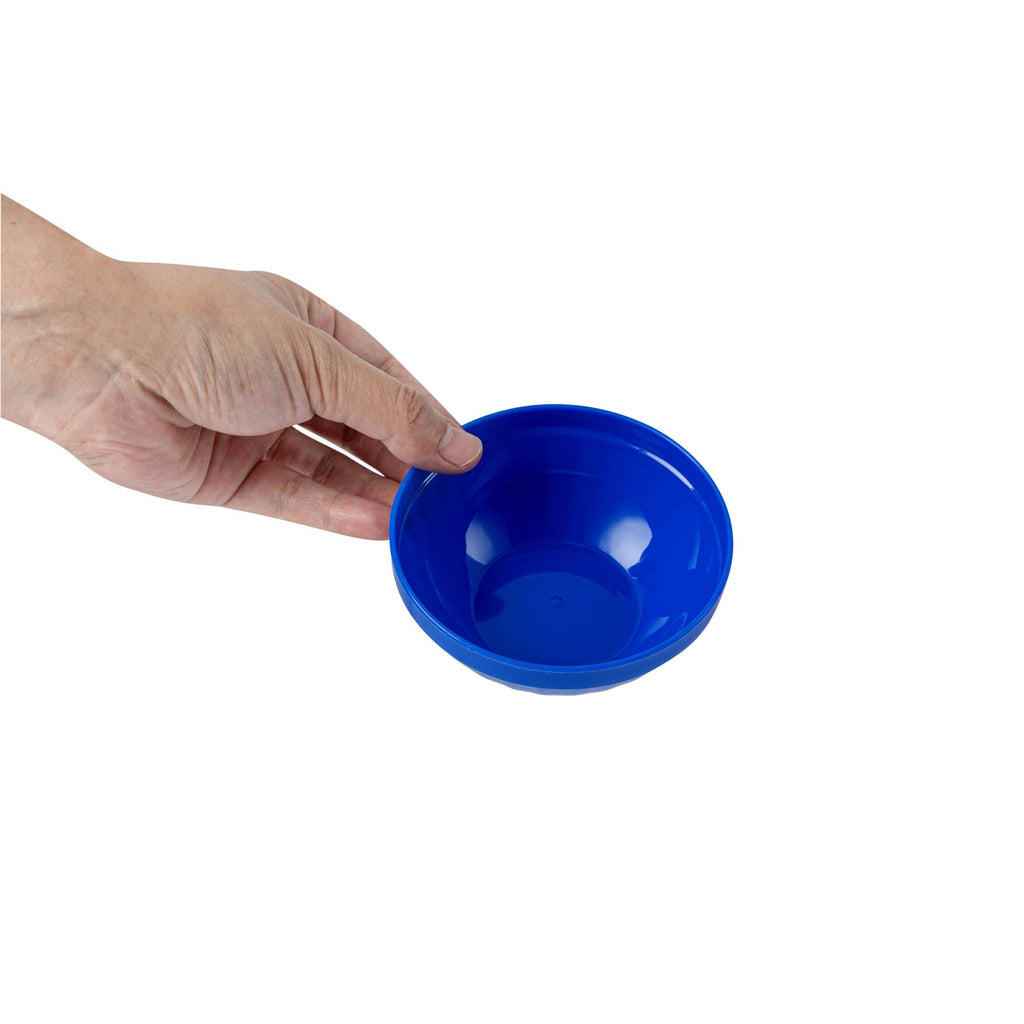 RW Kids 7 oz Round Blue Plastic Bowl - 4" x 4" x 7" - 10 count box