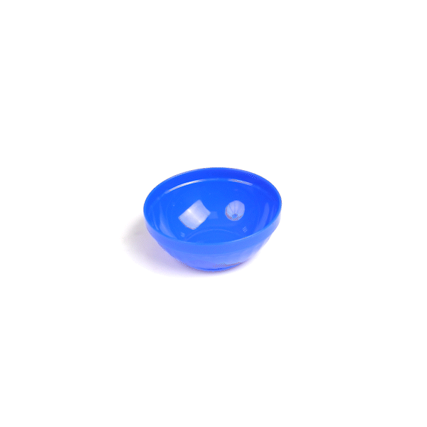 RW Kids 7 oz Round Blue Plastic Bowl - 4" x 4" x 7" - 10 count box