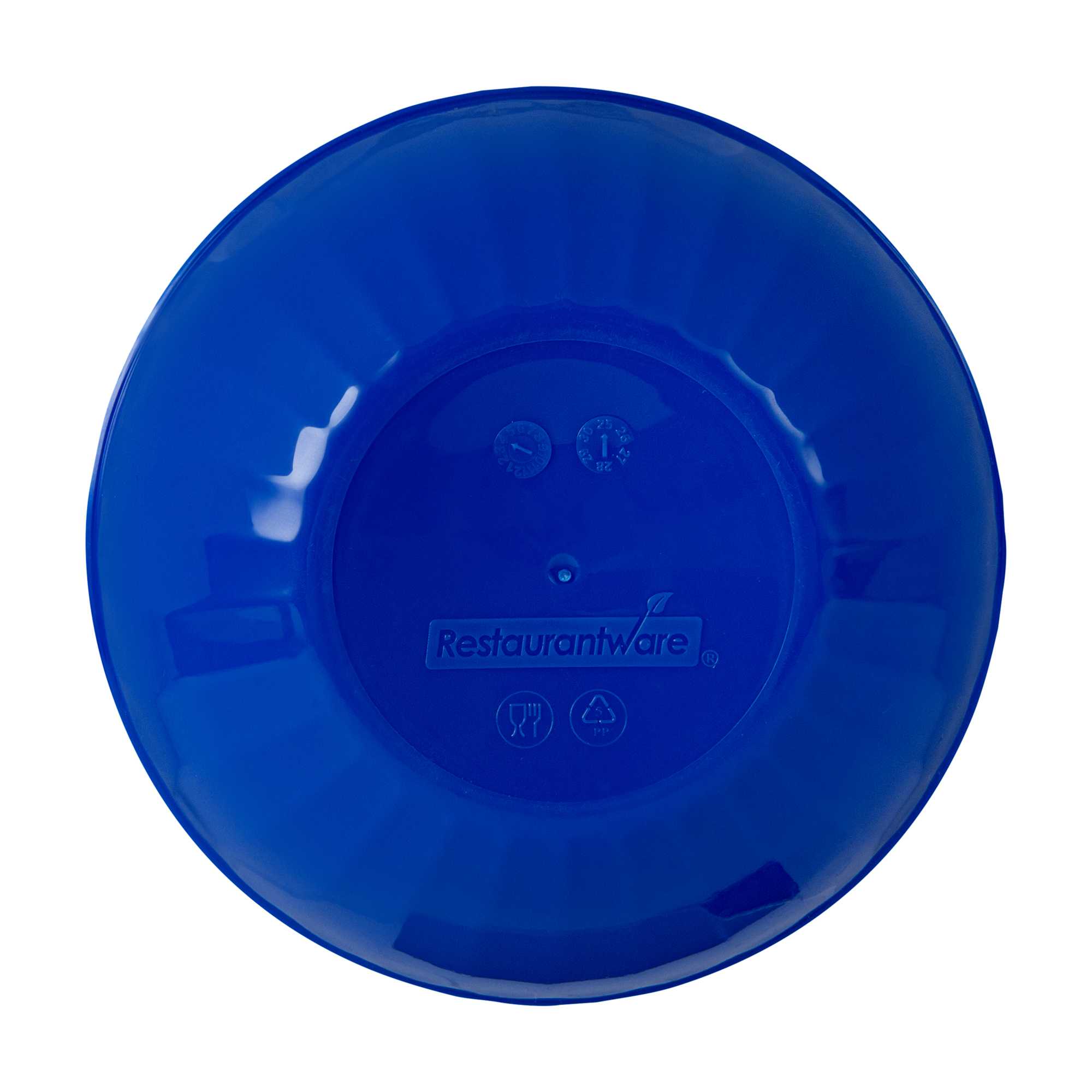 RW Kids 7 oz Round Blue Plastic Bowl - 4" x 4" x 7" - 10 count box