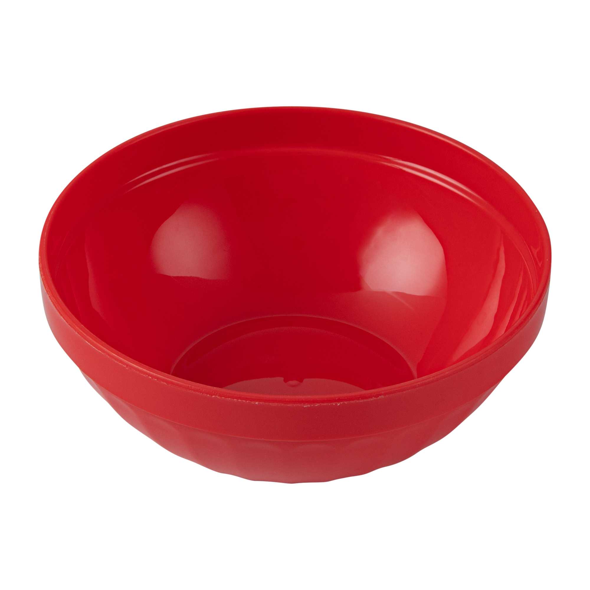 RW Kids 7 oz Round Red Plastic Bowl - 4" x 4" x 7" - 10 count box
