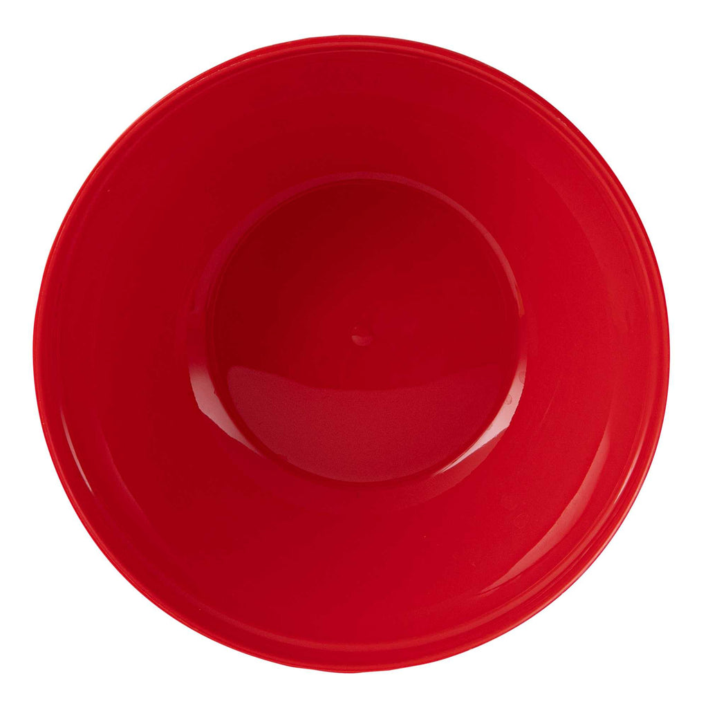RW Kids 7 oz Round Red Plastic Bowl - 4" x 4" x 7" - 10 count box