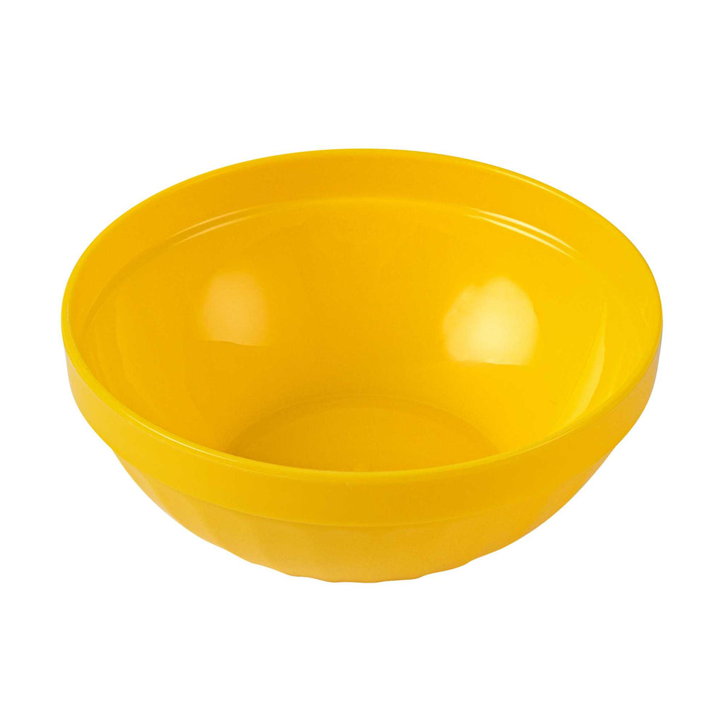 RW Kids 7 oz Round Yellow Plastic Bowl - 4" x 4" x 7" - 10 count box