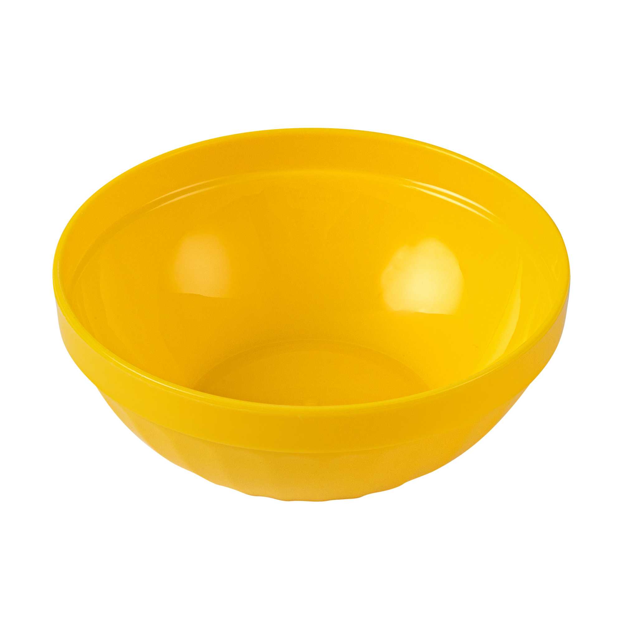RW Kids 7 oz Round Yellow Plastic Bowl - 4" x 4" x 7" - 10 count box