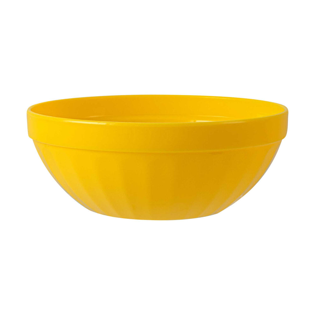 RW Kids 7 oz Round Yellow Plastic Bowl - 4" x 4" x 7" - 10 count box