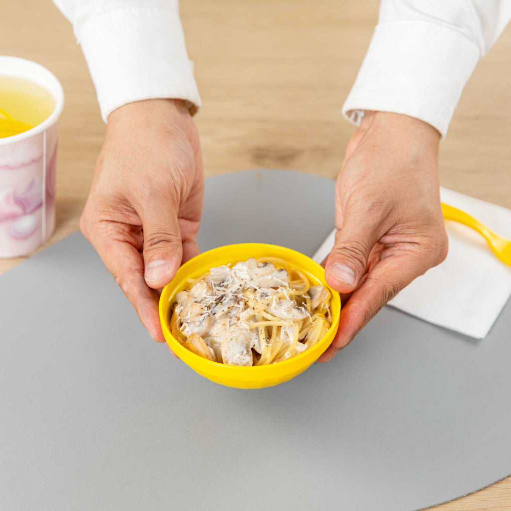 RW Kids 7 oz Round Yellow Plastic Bowl - 4" x 4" x 7" - 10 count box
