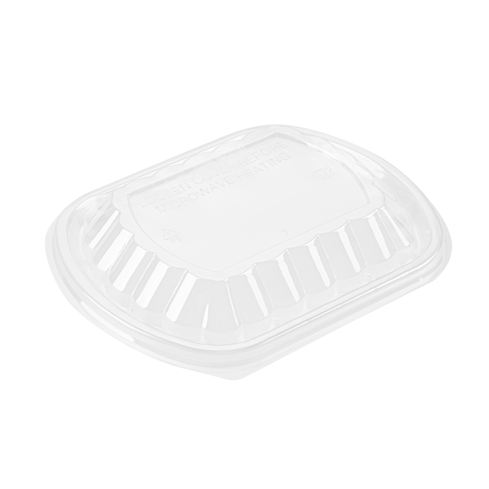 Chef 101 24 oz Rectangle Black Plastic Food Container - with Clear Lid, Microwavable - 7 3/4" x 6 1/4" x 2 1/4" - 50 count box