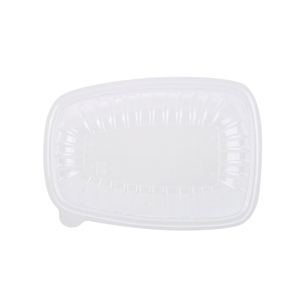 Chef 101 Black Plastic Chicken Roaster Container - with Clear Dome Lid, Microwavable - 10 1/4" x 7 1/4" x 4 3/4" - 100 count box