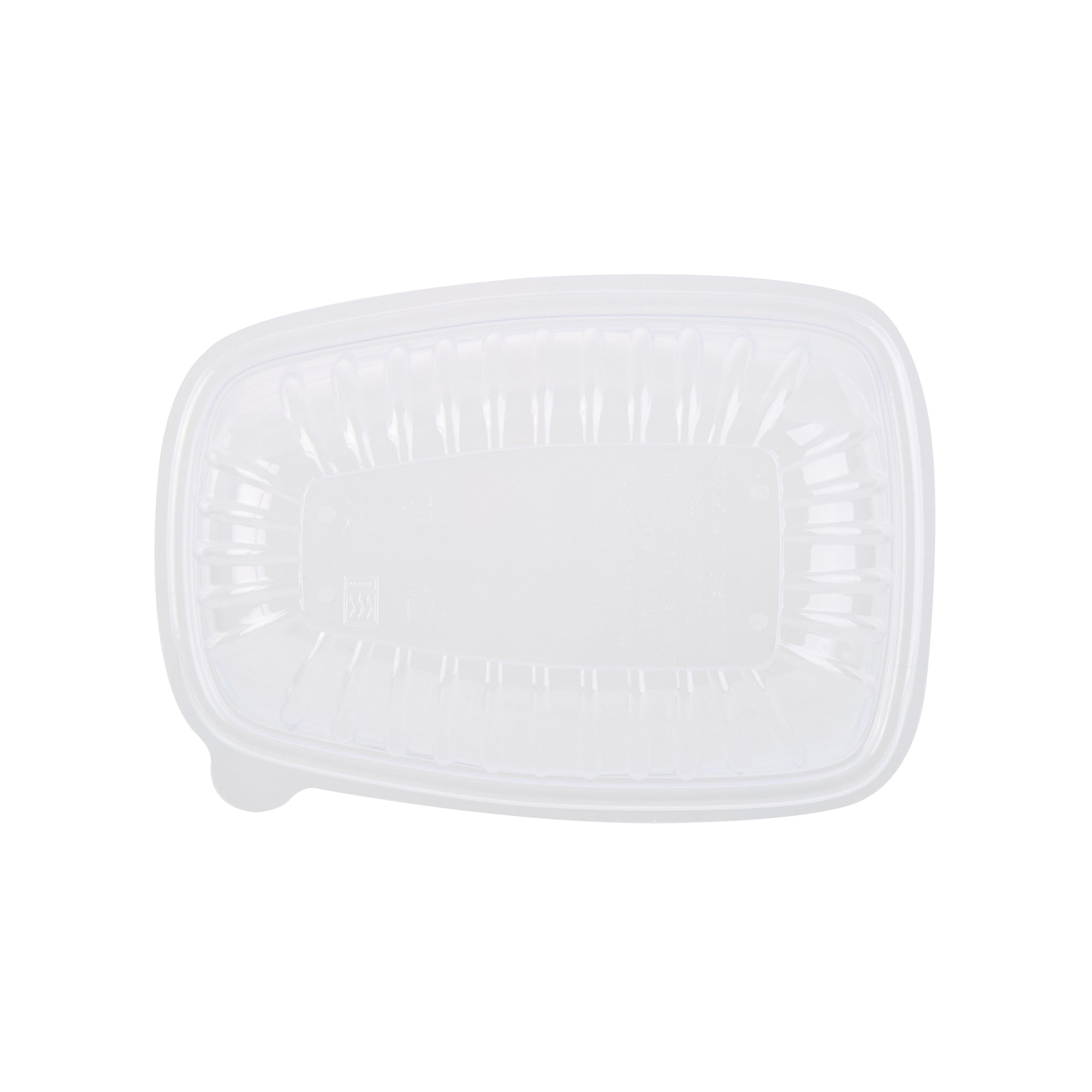 Chef 101 Black Plastic Chicken Roaster Container - with Clear Dome Lid, Microwavable - 10 1/4" x 7 1/4" x 4 3/4" - 100 count box
