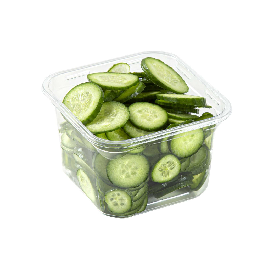 Thermo Tek 16 oz Square Clear Plastic Deli / Snack Container - 4 1/2" x 4 1/2" x 3" - 50 count box