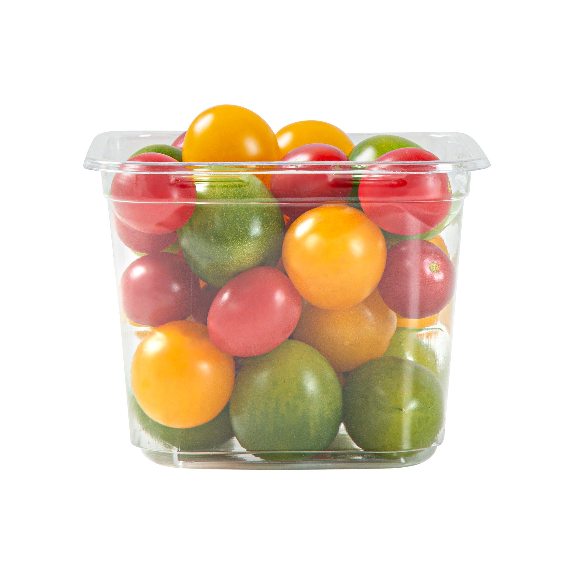 Thermo Tek 20 oz Square Clear Plastic Deli / Snack Container - 4 1/2" x 4 1/2" x 3 1/2" - 100 count box