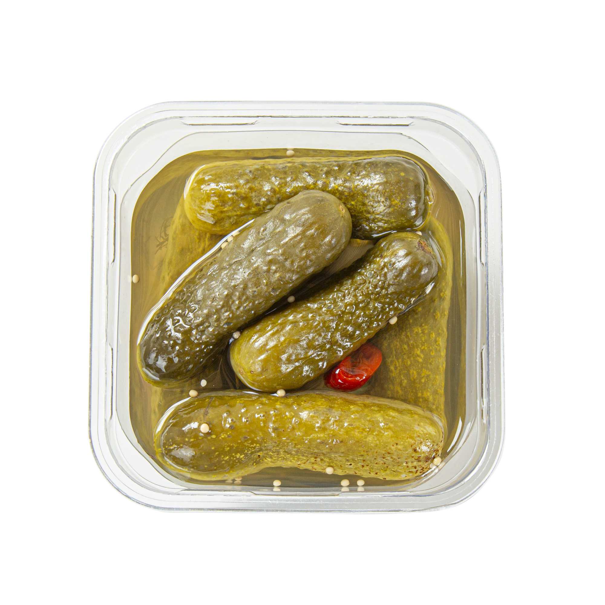 Thermo Tek 24 oz Square Clear Plastic Deli / Snack Container - 4 1/2" x 4 1/2" x 4 1/4" - 50 count box