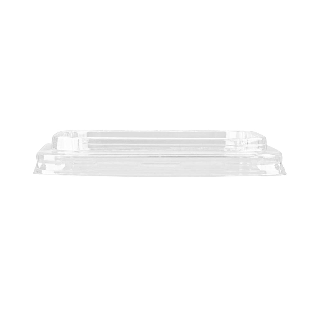 Thermo Tek Square Clear Plastic Lid - Fits 8 - 32 oz Deli / Snack Container - 50 count box