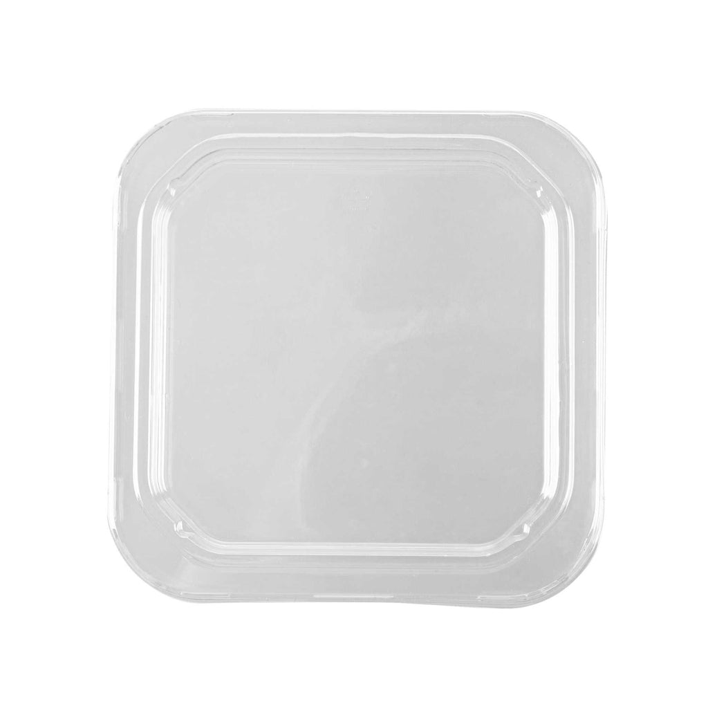 Thermo Tek Square Clear Plastic Lid - Fits 8 - 32 oz Deli / Snack Container - 50 count box