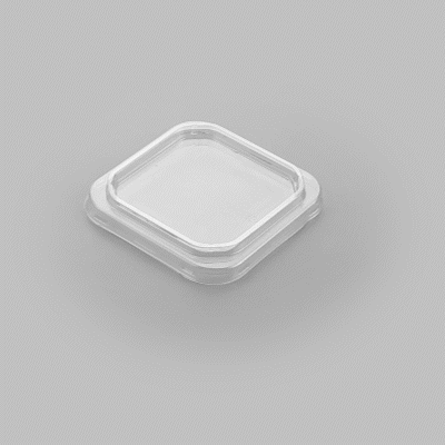 Thermo Tek Square Clear Plastic Lid - Fits 8 - 32 oz Deli / Snack Container - 100 count box