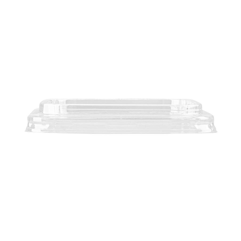 Thermo Tek Square Clear Plastic Lid - Fits 8 - 32 oz Deli / Snack Container - 100 count box