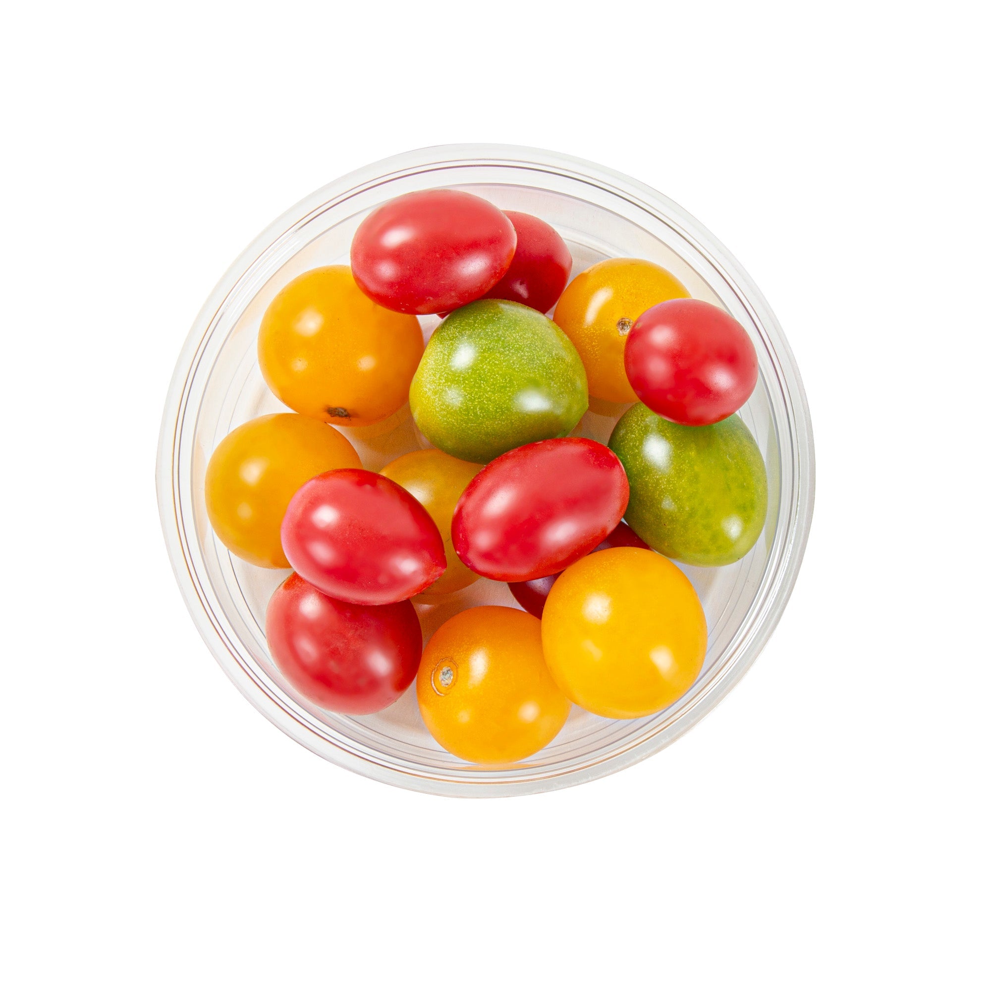 Thermo Tek 8 oz Round Clear Plastic To Go Deli Container - 4 1/2" x 4 1/2" x 1 1/2" - 25 count box