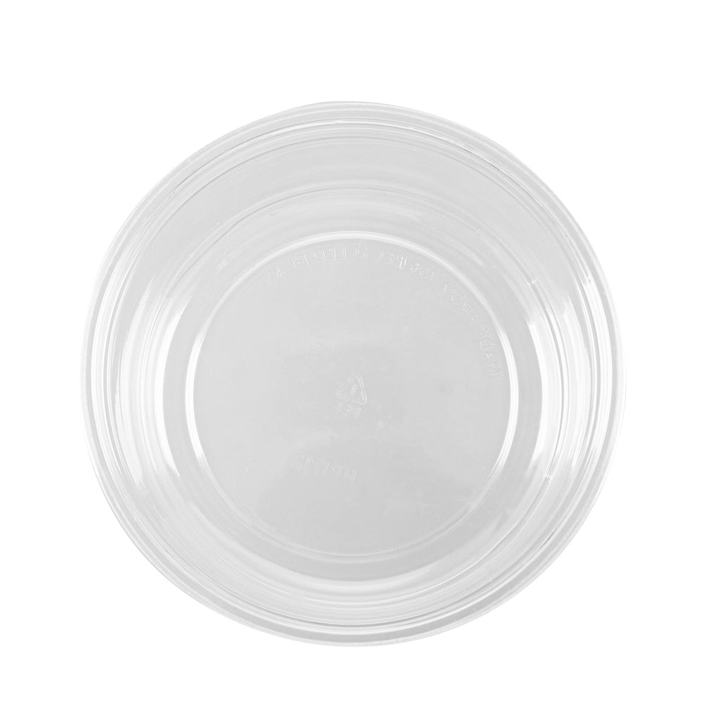 Thermo Tek 12 oz Round Clear Plastic To Go Deli Container - 4 1/2" x 4 1/2" x 2 1/4" - 25 count box