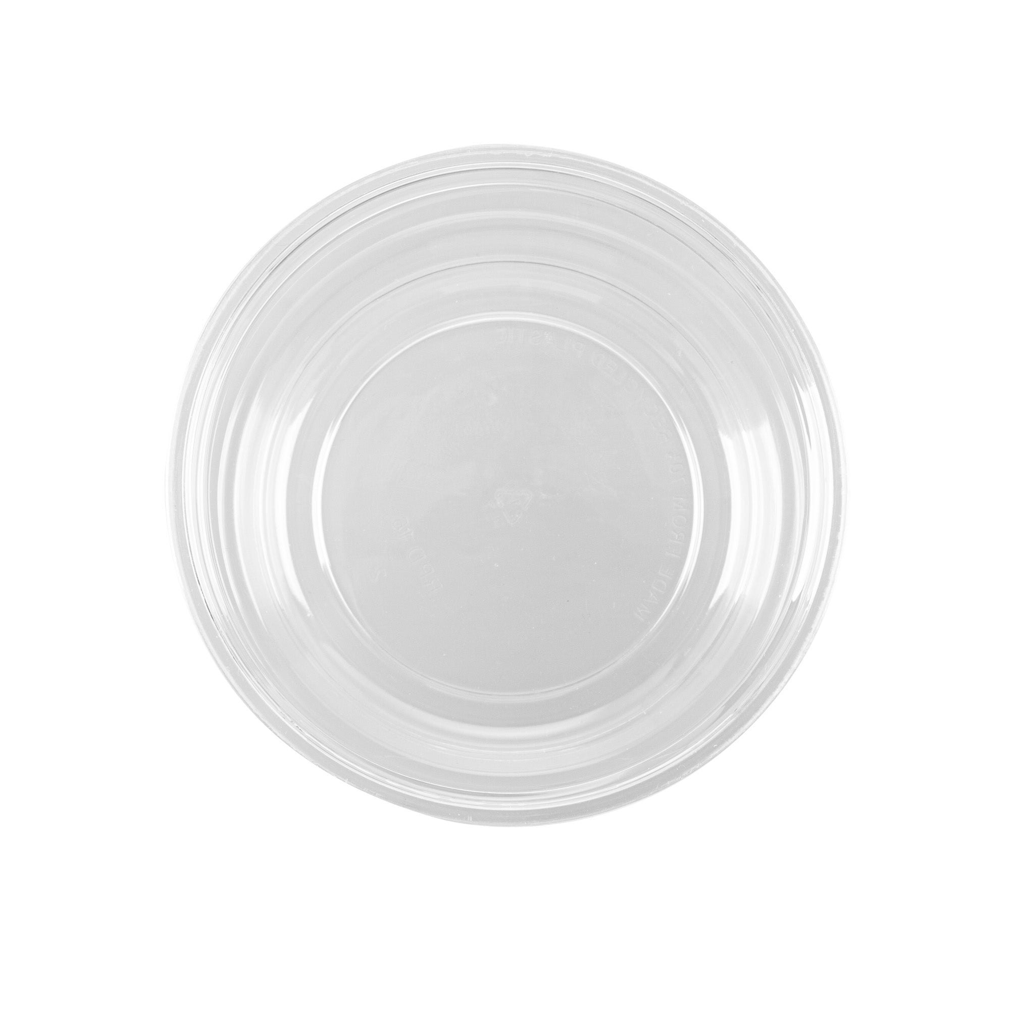 Thermo Tek 16 oz Round Clear Plastic To Go Deli Container - 4 1/2" x 4 1/2" x 3" - 100 count box