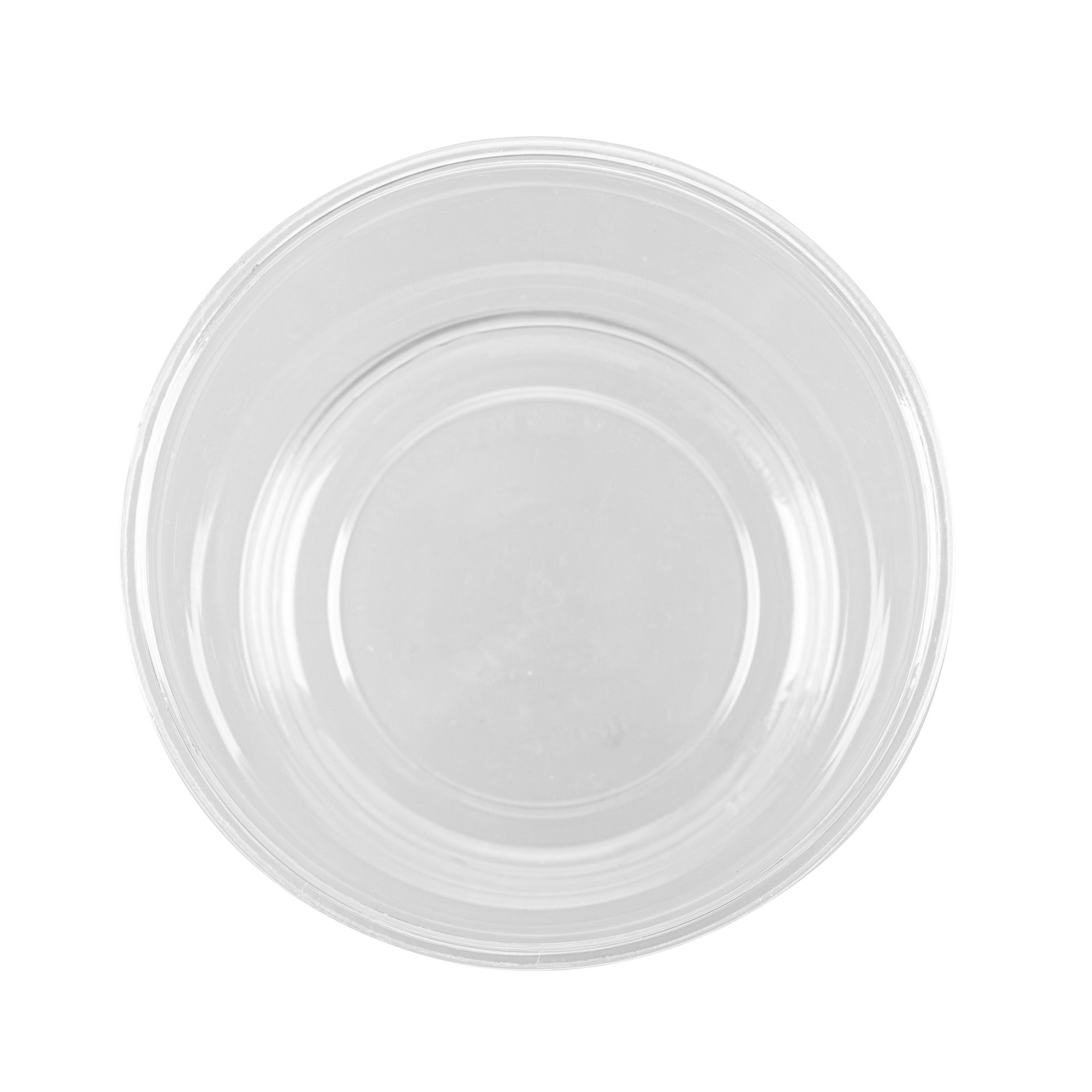 Thermo Tek 24 oz Round Clear Plastic To Go Deli Container - 4 1/2" x 4 1/2" x 4 1/4" - 100 count box