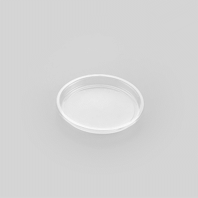 Thermo Tek Round Clear Plastic Lid - Fits 8, 12, 16 and 24 oz Deli Container - 100 count box
