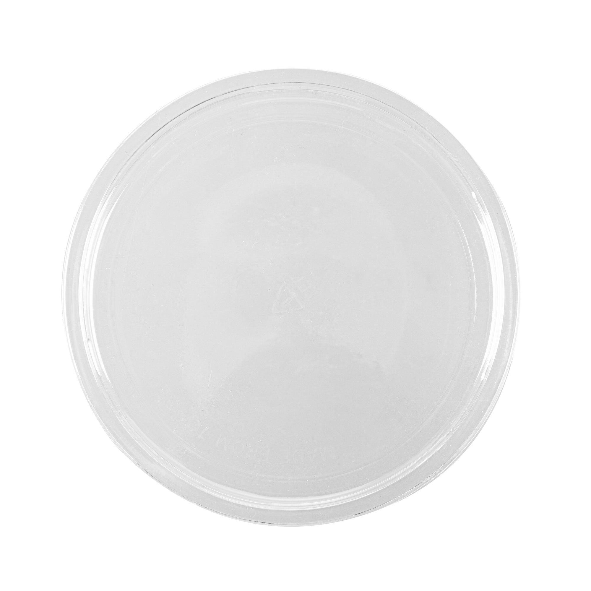 Thermo Tek Round Clear Plastic Lid - Fits 8, 12, 16 and 24 oz Deli Container - 100 count box