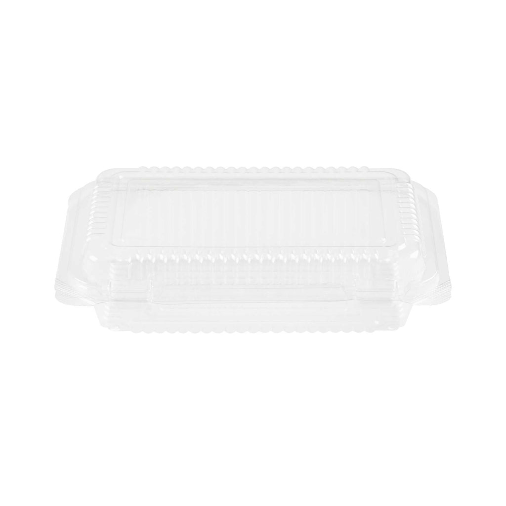 Thermo Tek Rectangle Clear Plastic Clamshell Container - 6 1/4" x 4 1/4" x 1 1/2" - 100 count box