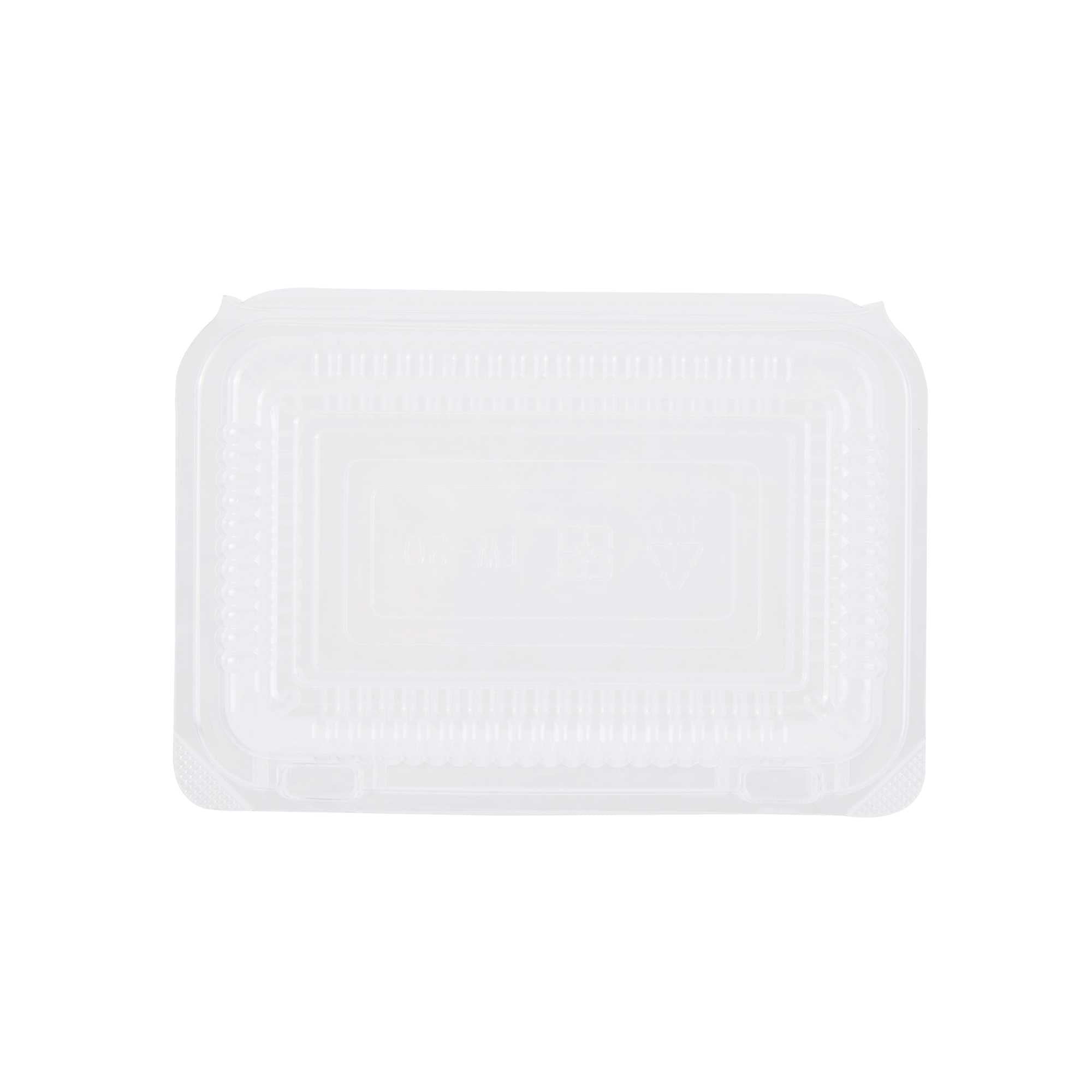Thermo Tek Rectangle Clear Plastic Clamshell Container - 6 1/4" x 4 1/4" x 1 1/2" - 100 count box