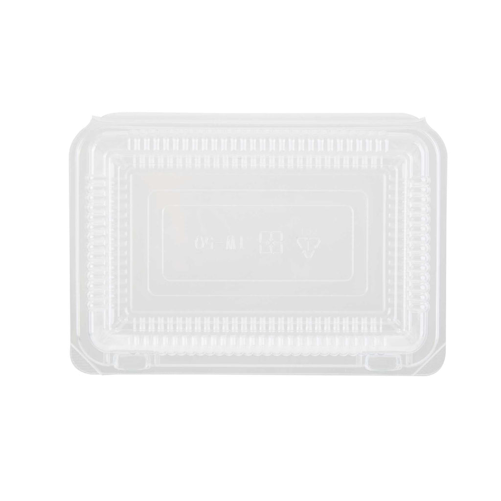 Thermo Tek Rectangle Clear Plastic Clamshell Container - 7 1/2" x 5 1/4" x 1 3/4" - 100 count box