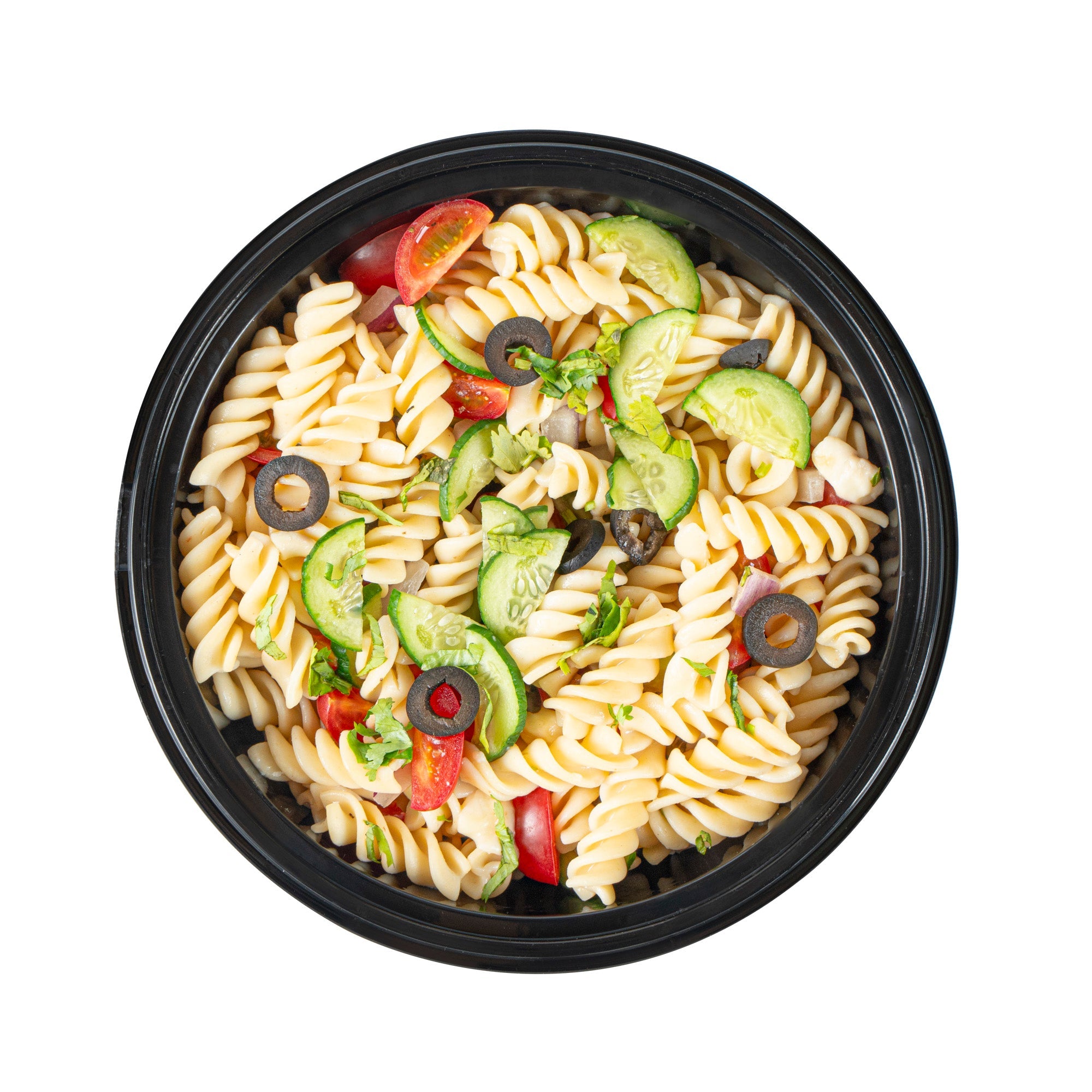 Cater Tek 51 oz Round Black Plastic Catering / Serving Bowl - with Clear Lid, Microwavable - 8" x 8" x 3 1/2" - 25 count box
