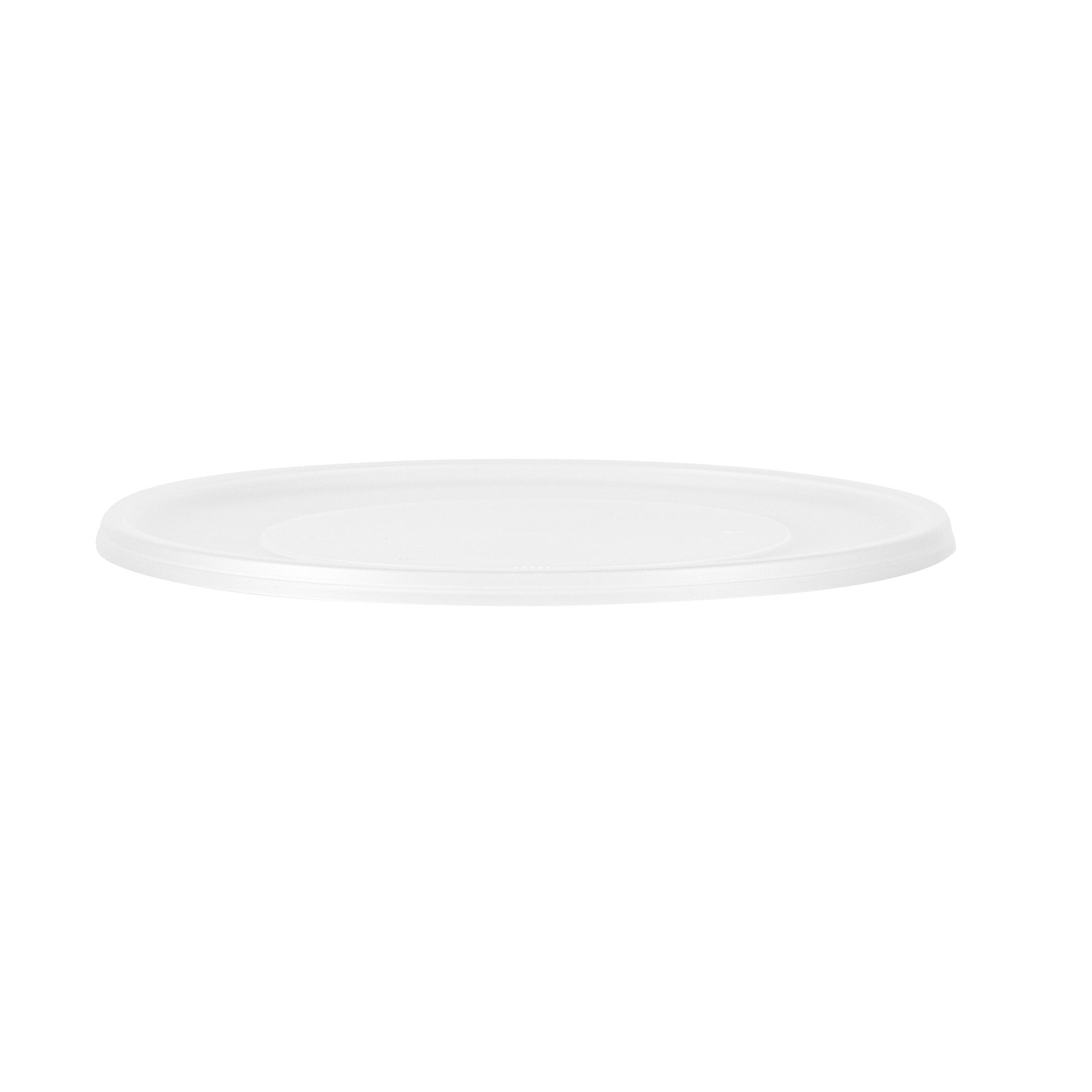 Cater Tek 51 oz Round Black Plastic Catering / Serving Bowl - with Clear Lid, Microwavable - 8" x 8" x 3 1/2" - 25 count box