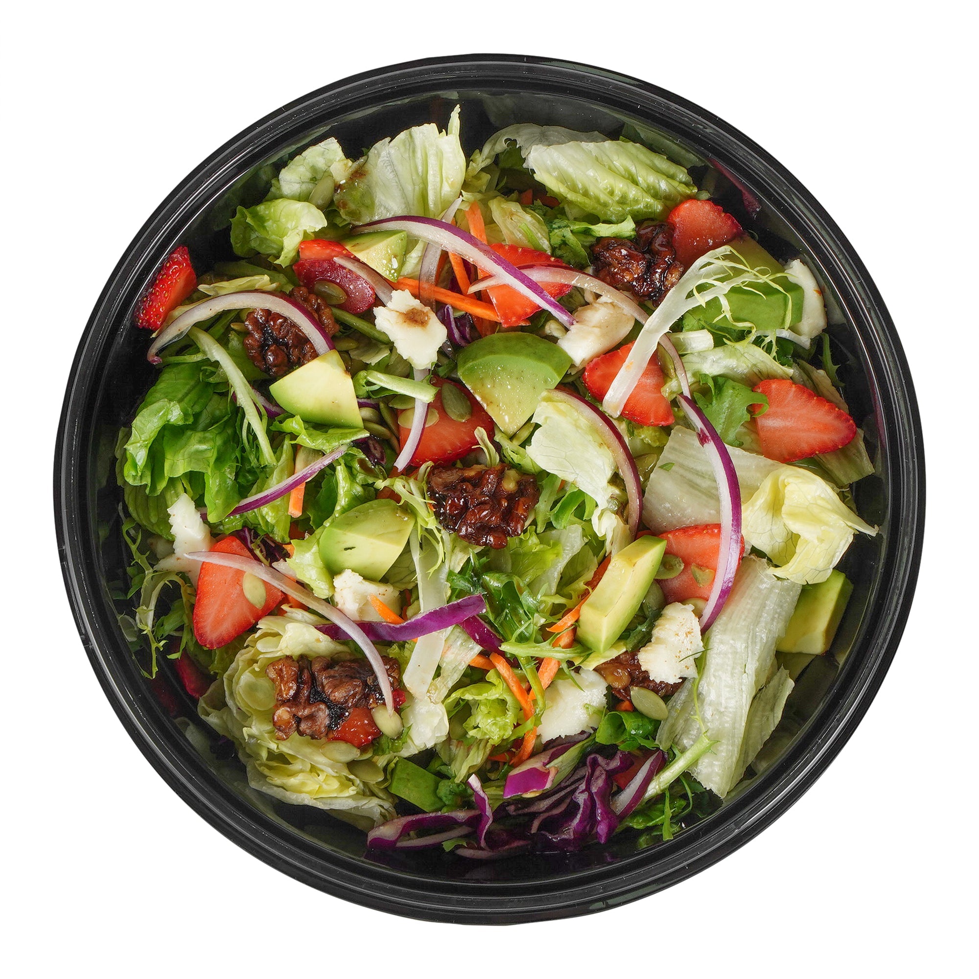 Cater Tek 68 oz Round Black Plastic Catering / Serving Bowl - with Clear Lid, Microwavable - 9 3/4" x 9 3/4" x 3" - 25 count box