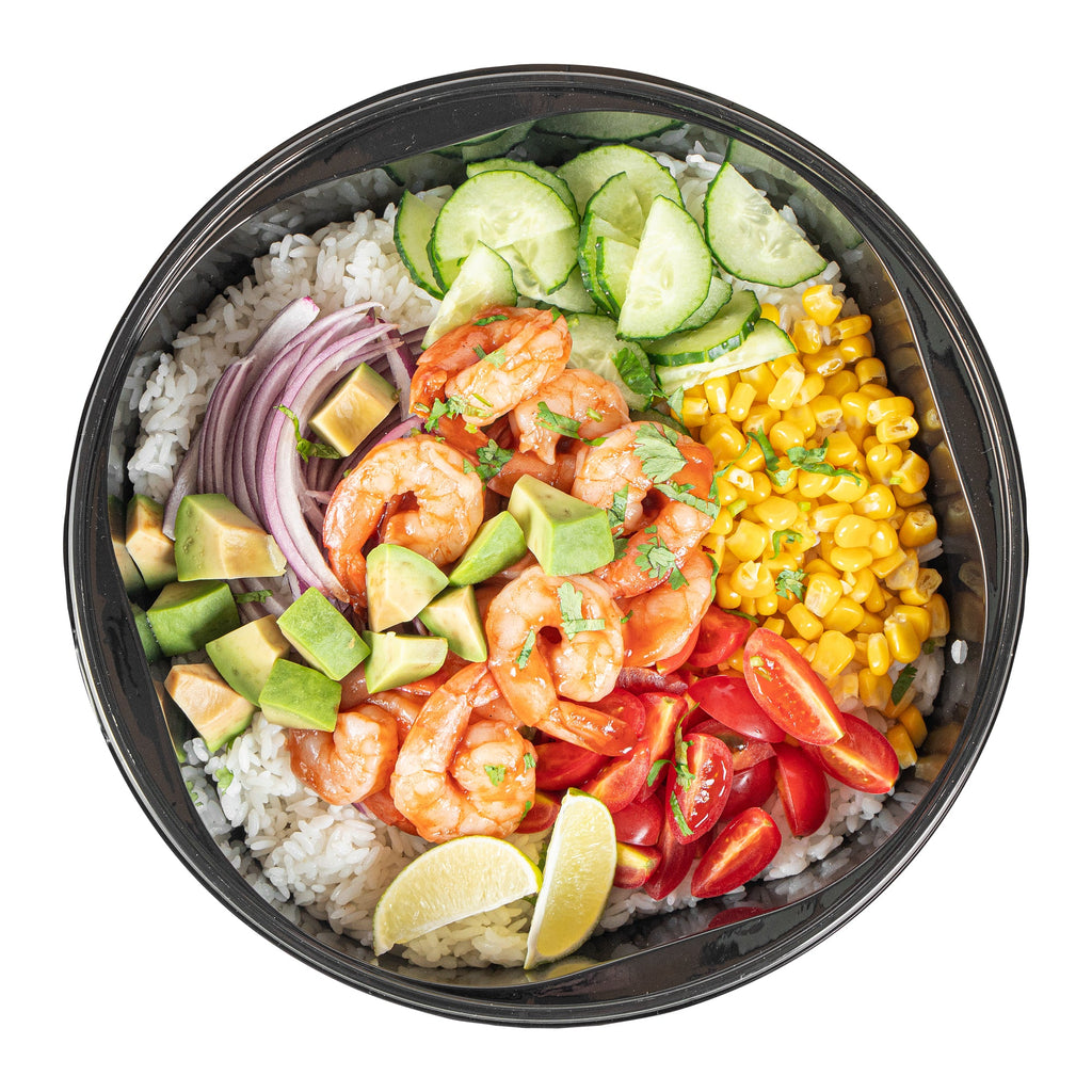 Cater Tek 118 oz Round Black Plastic Catering / Serving Bowl - with Clear Lid, Microwavable - 9 3/4" x 9 3/4" x 4 3/4" - 25 count box