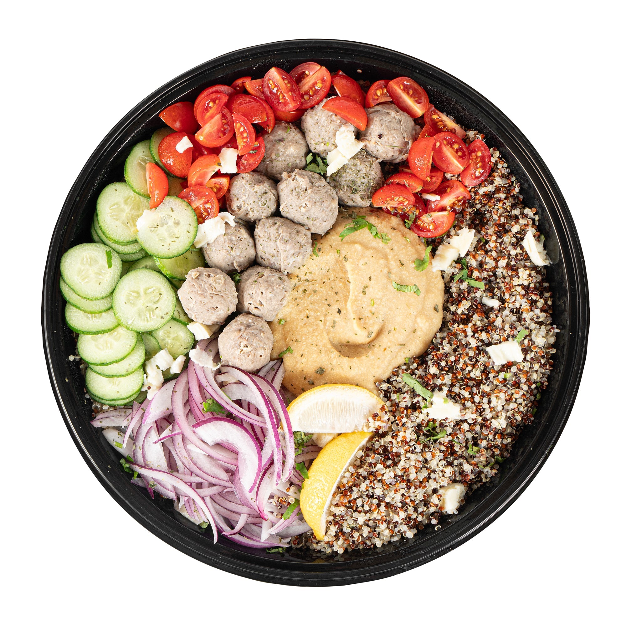 Cater Tek 142 oz Round Black Plastic Catering / Serving Bowl - with Clear Lid, Microwavable - 11 3/4" x 11 3/4" x 4" - 25 count box