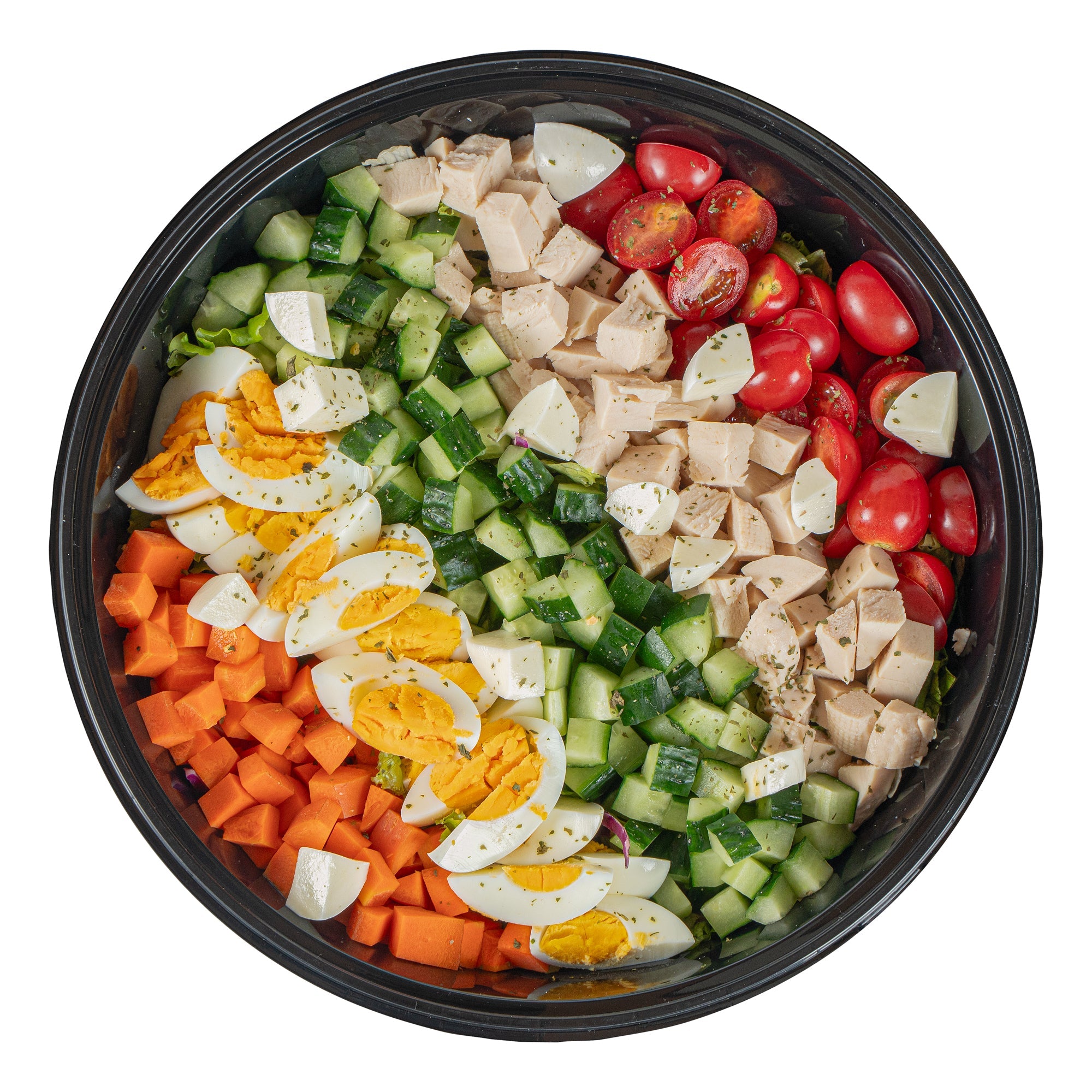 Cater Tek 169 oz Round Black Catering / Serving Bowl - with Clear Lid, Microwavable - 11 3/4" x 11 3/4" x 4 1/2" - 50 count box