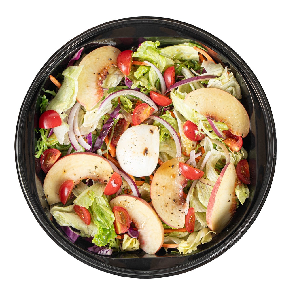 Cater Tek 85 oz Round Black Catering / Serving Bowl - with Clear Lid, Microwavable - 9 3/4" x 9 3/4" x 3 3/4" - 25 count box