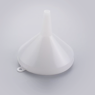 Met Lux 24 oz White Plastic Funnel - 6 3/4" x 6" x 5 1/2" - 1 count box