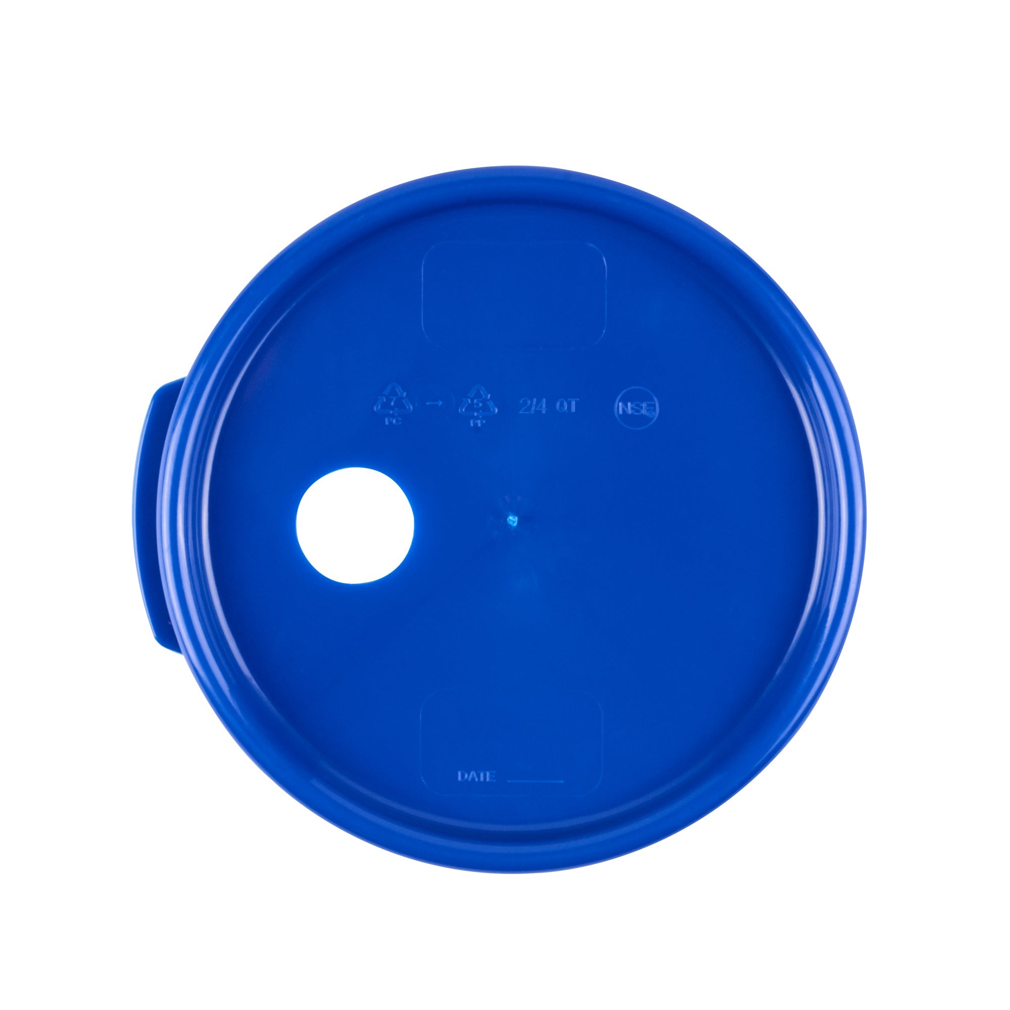 Met Lux Round Blue Plastic Lid - Fits 4 qt Food Storage Container - 1 count box