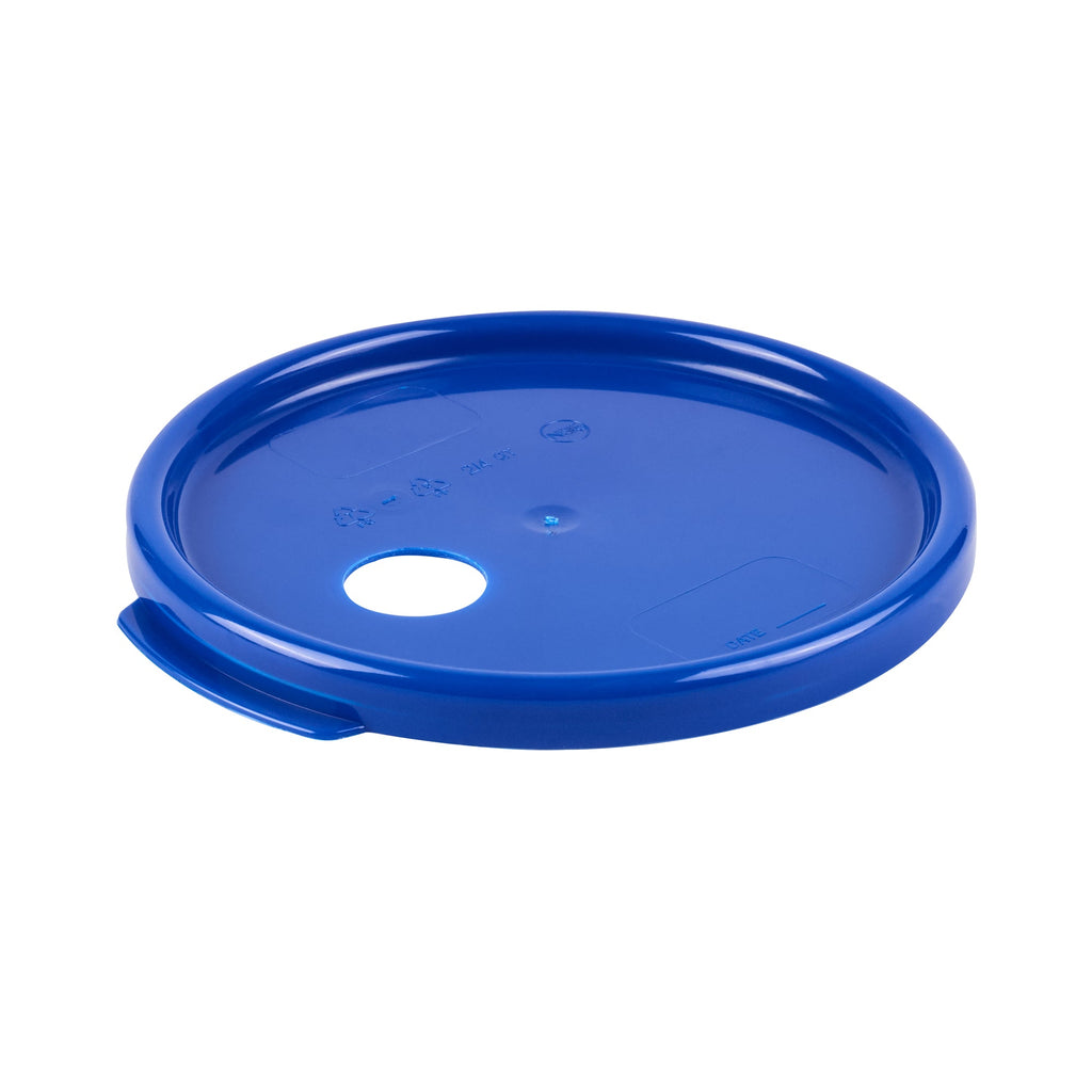 Met Lux Round Blue Plastic Lid - Fits 4 qt Food Storage Container - 1 count box