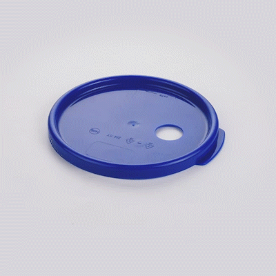 Met Lux Round Blue Plastic Lid - Fits 4 qt Food Storage Container - 1 count box