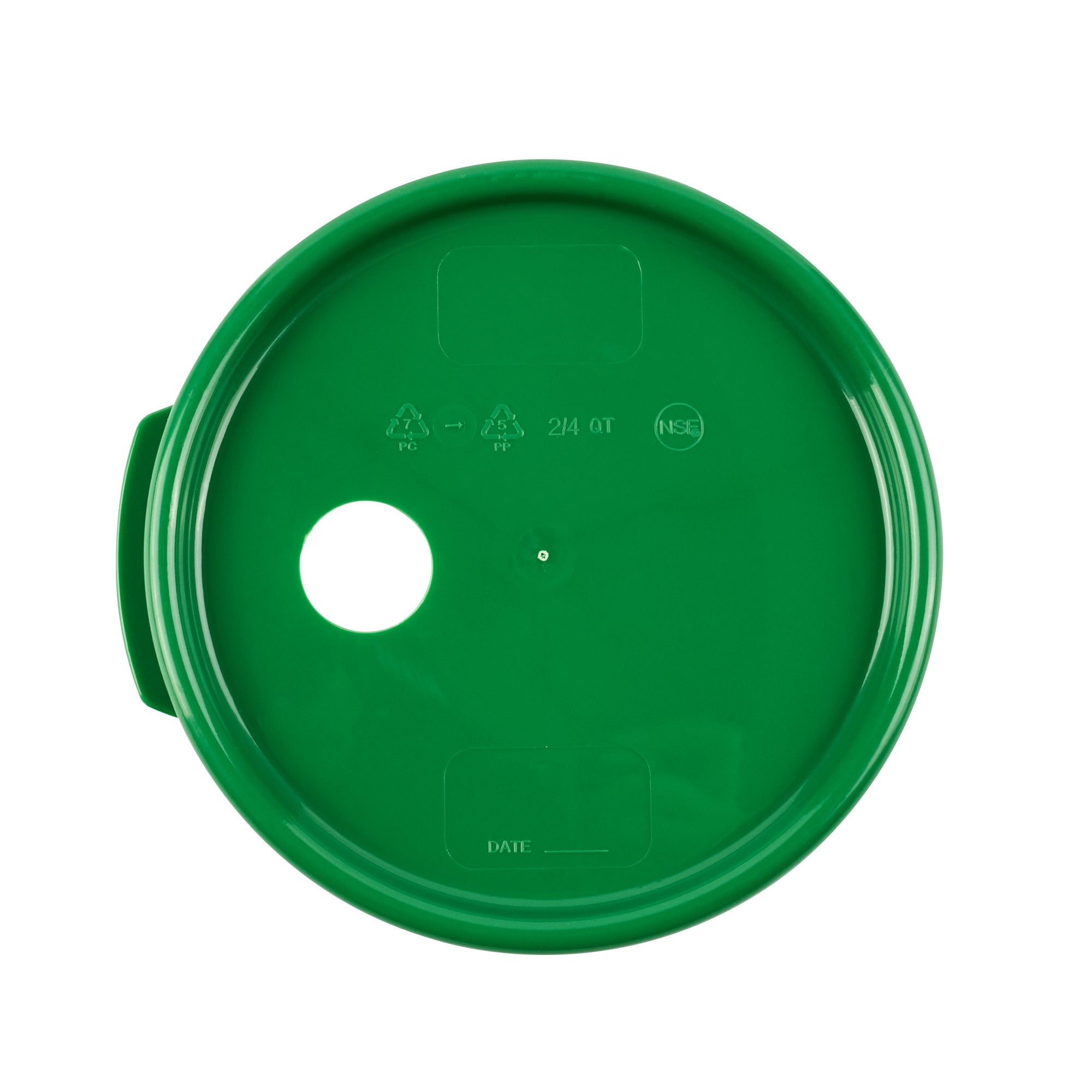 Met Lux Round Green Plastic Lid - Fits 4 qt Food Storage Container - 1 count box