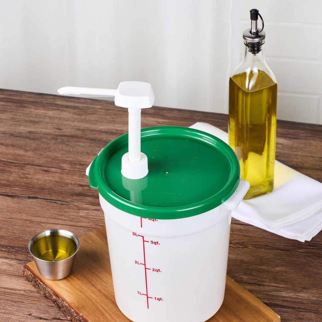 Met Lux Round Green Plastic Lid - Fits 4 qt Food Storage Container - 1 count box