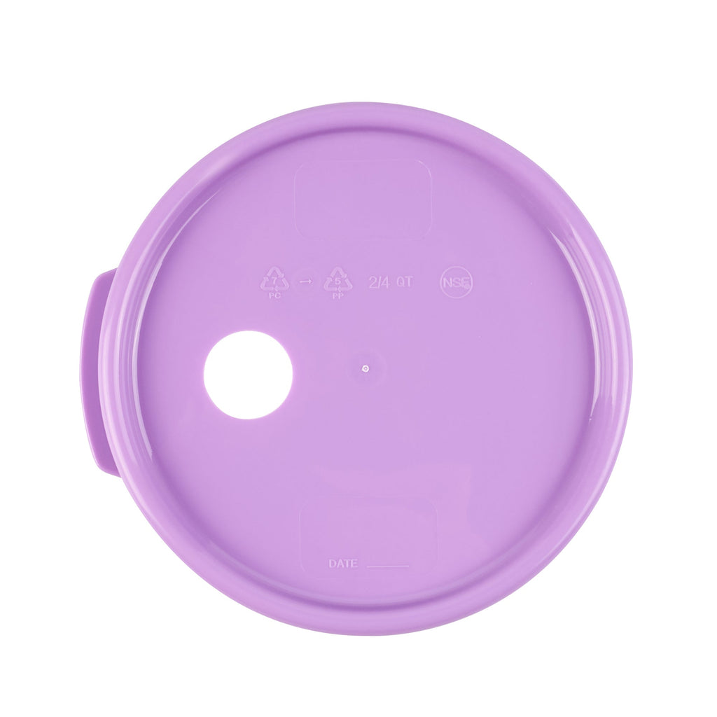 Met Lux Round Purple Plastic Lid - Fits 4 qt Food Storage Container - 1 count box