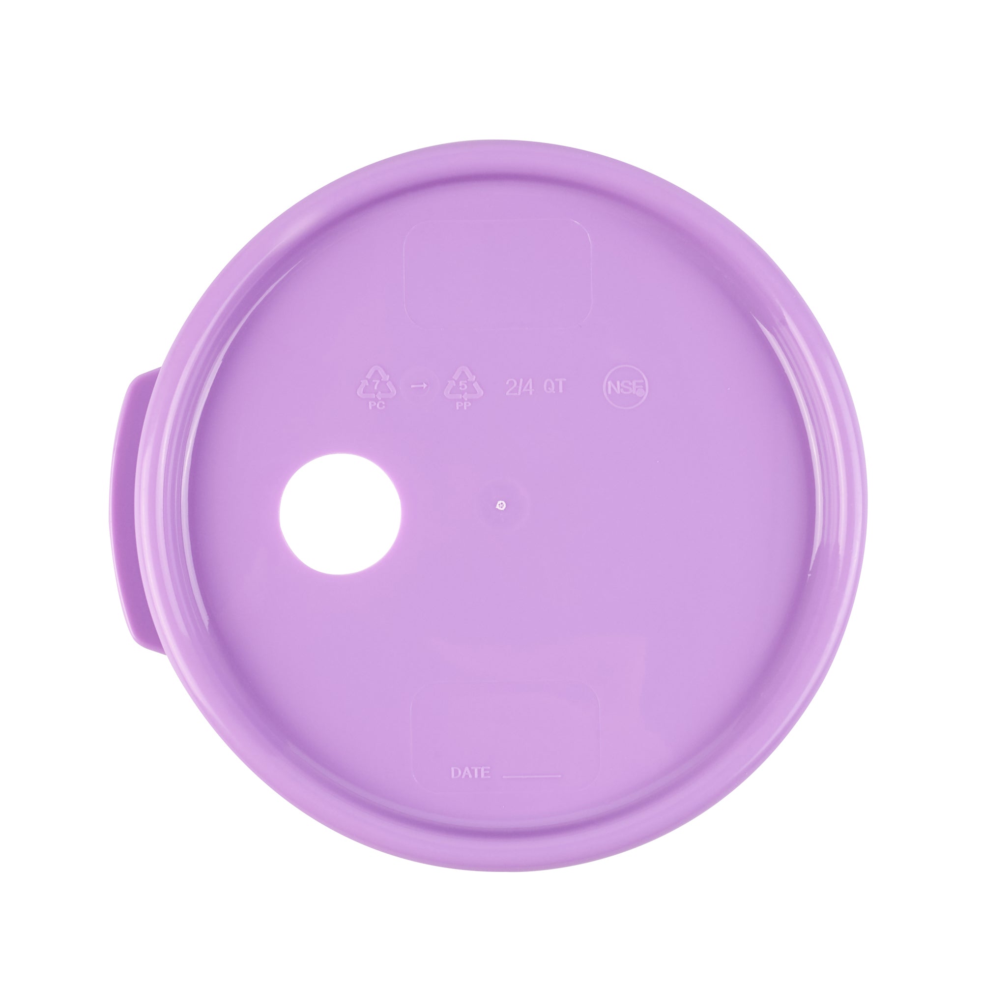 Met Lux Round Purple Plastic Lid - Fits 4 qt Food Storage Container - 1 count box