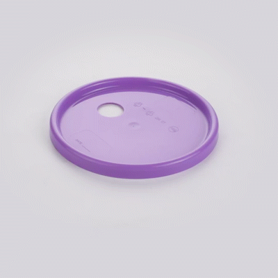 Met Lux Round Purple Plastic Lid - Fits 4 qt Food Storage Container - 1 count box