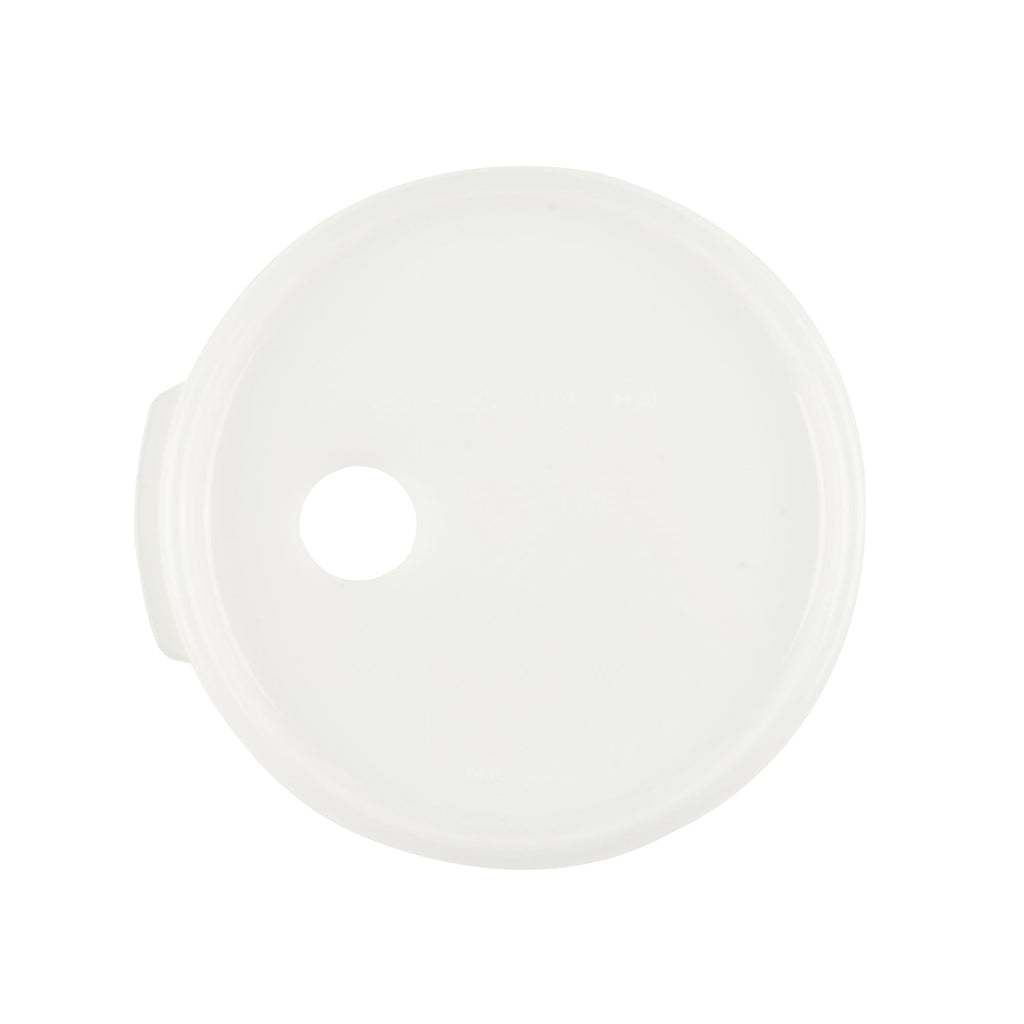 Met Lux Round White Plastic Lid - Fits 4 qt Food Storage Container - 1 count box