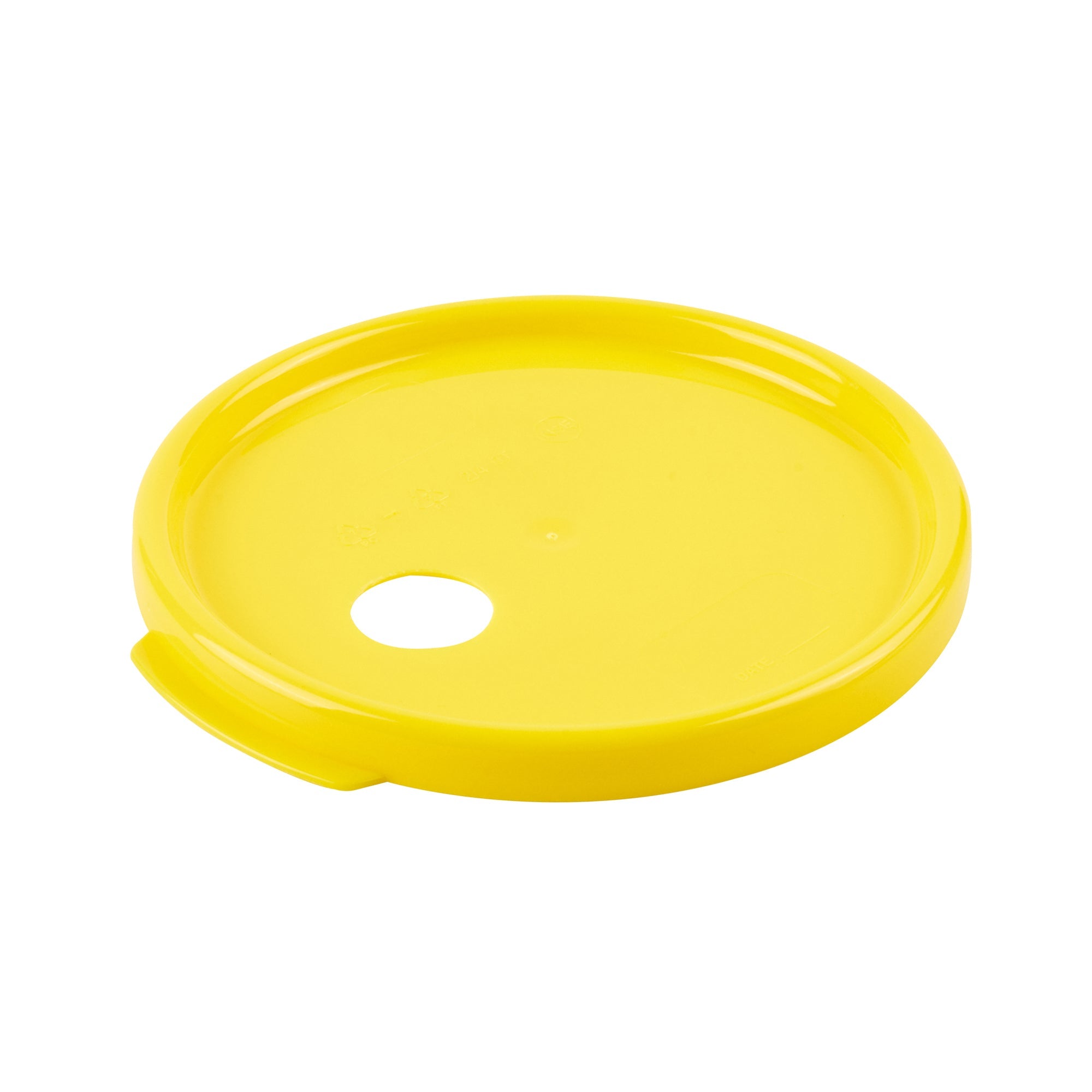 Met Lux Round Yellow Plastic Lid - Fits 4 qt Food Storage Container - 1 count box