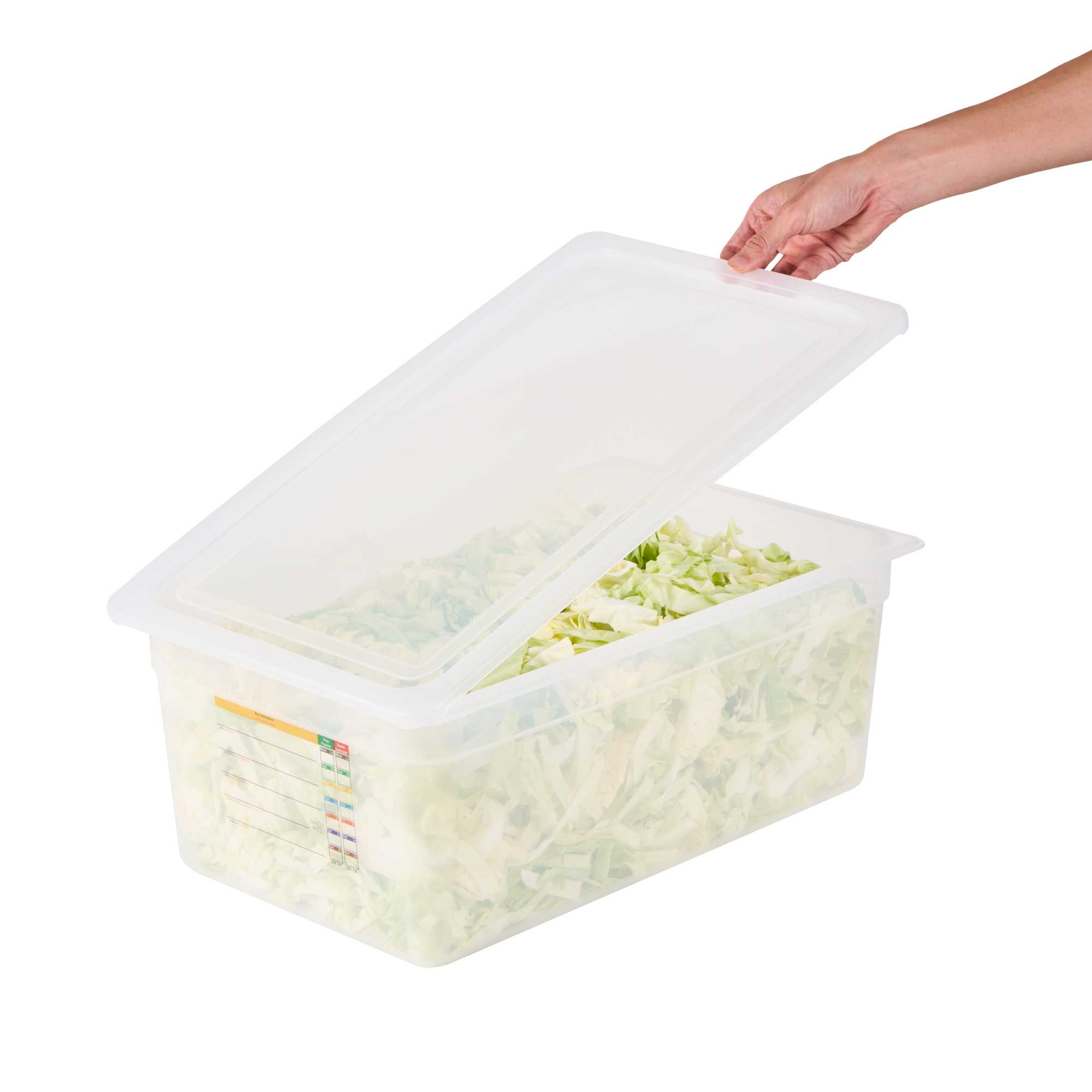 Met Lux Rectangle Clear Polypropylene Lid - Fits Full Size Pan - 20 3/4" x 13" - 1 count box