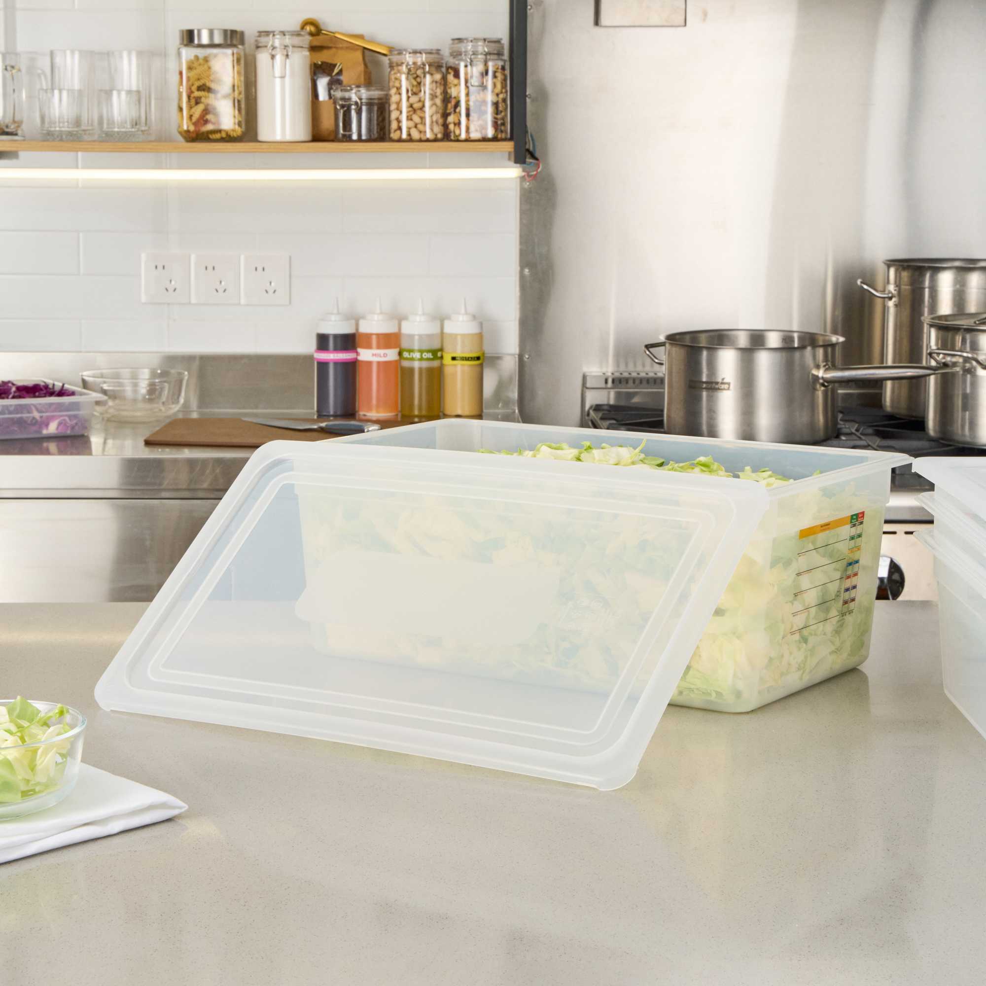 Met Lux Rectangle Clear Polypropylene Lid - Fits Full Size Pan - 20 3/4" x 13" - 1 count box