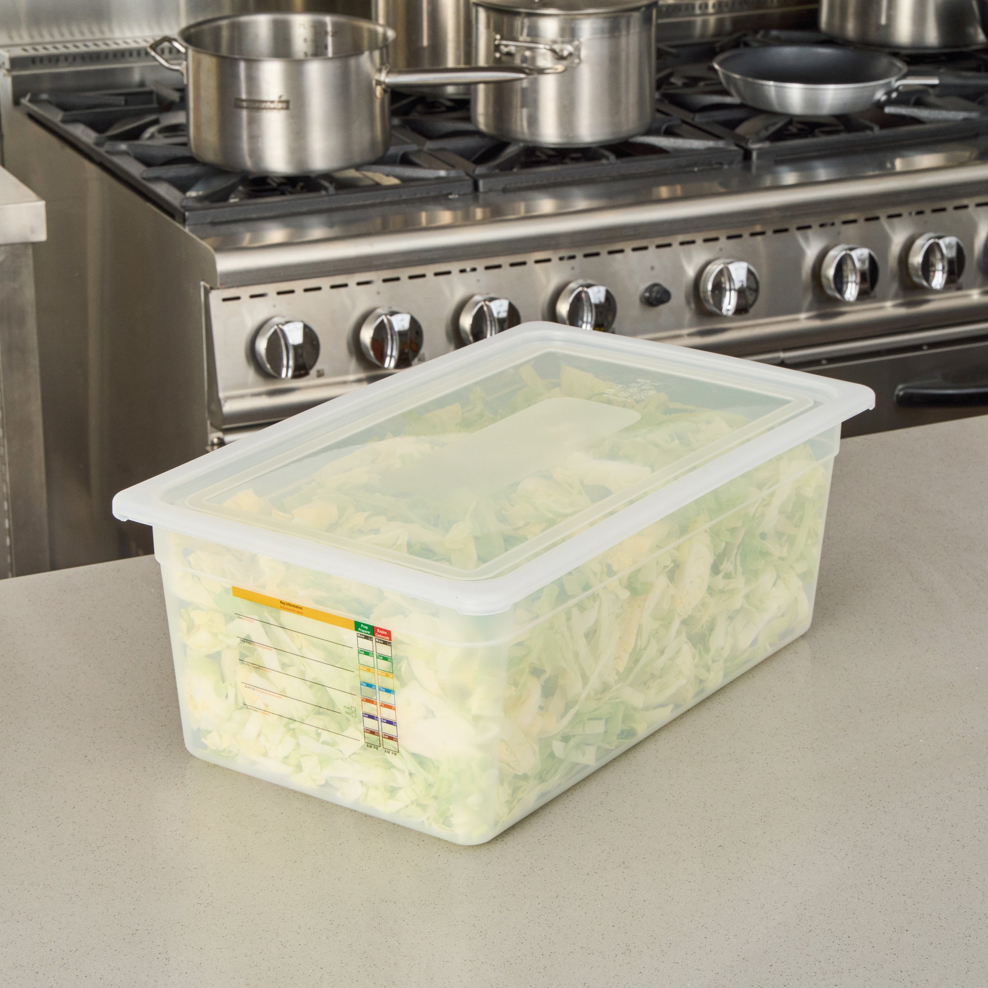 Met Lux Rectangle Clear Polypropylene Lid - Fits Full Size Pan - 20 3/4" x 13" - 10 count box