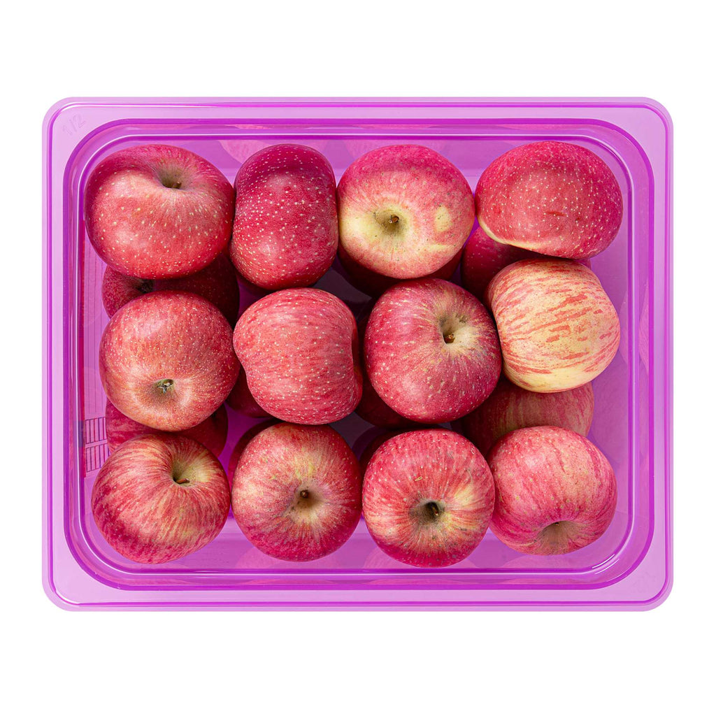 Met Lux Purple Allergen-Free Polypropylene Half Size Food Pan - 6" Deep, with Label - 10 count box